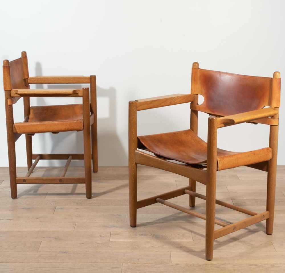 Borge Mogensen chairs model 3238 "Hunting Chairs" by Fredericia