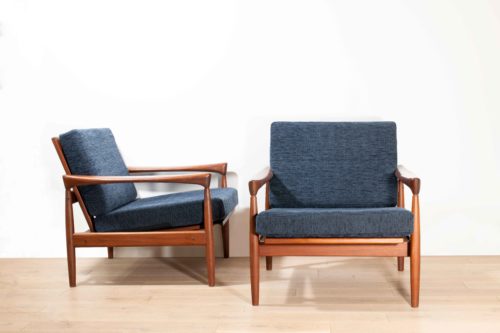 Kai Kristiansen Danish design armchairs 50's