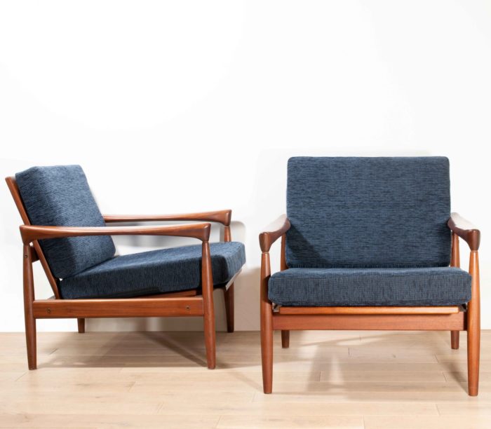 fauteuils Kai Kristiansen design danois 50's