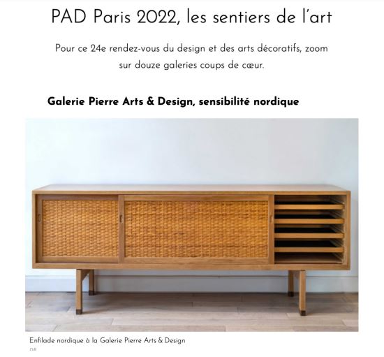 Ideat avril 2022 : PAD Paris 2022, les sentiers de l'art